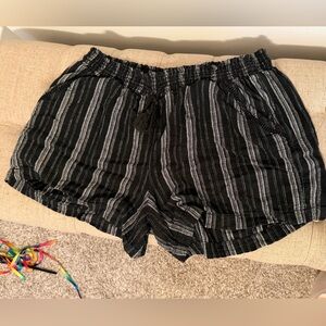Briggs New York Black and Gray High Waist Women's Shorts